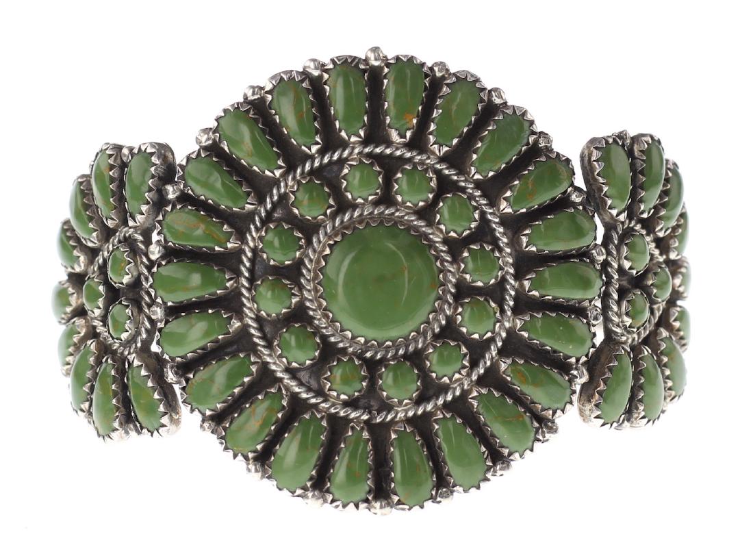 Sterling Silver Genuine Turquoise Contemporary Cluster (1 of 3)