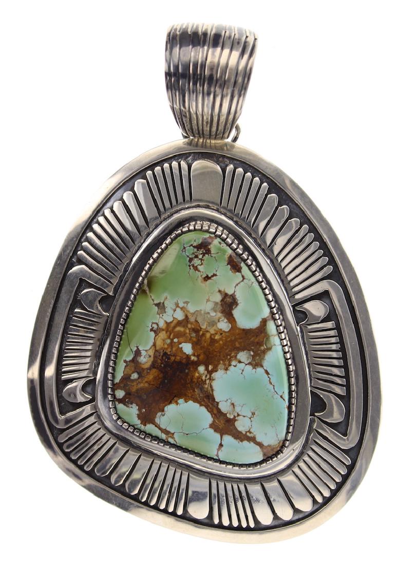 Sterling Silver Genuine Turquoise Masterpiece Heavy (1 of 2)