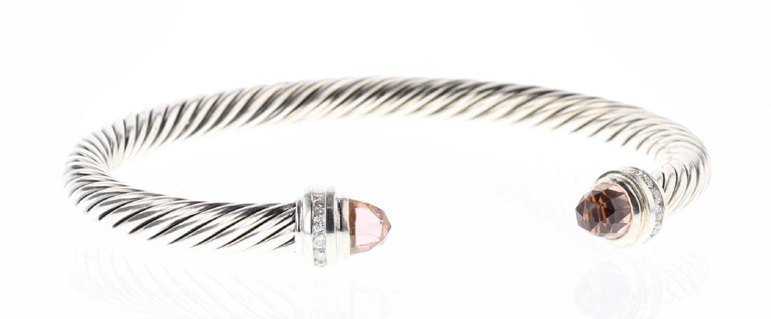 David Yurman Sterling Silver Diamond & Morganite (1 of 3)