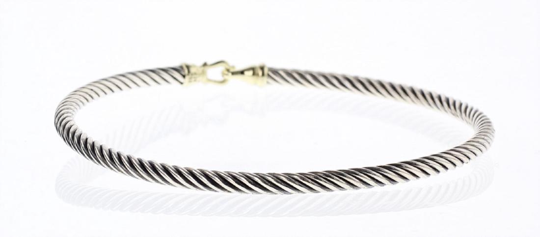 David Yurman Sterling Silver & 18K Gold Classic Cable (1 of 3)
