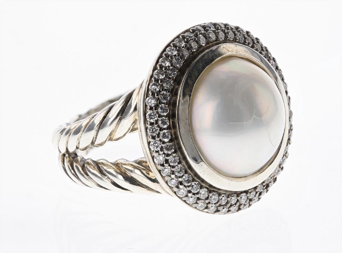 David Yurman Sterling Silver Vintage Diamond & Pearl (1 of 3)