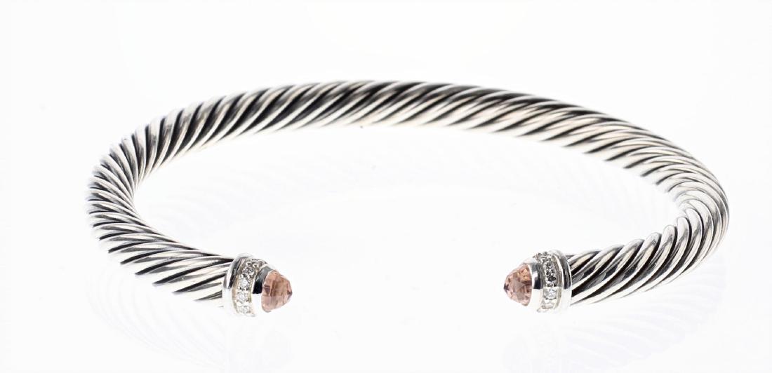 David Yurman Sterling Silver Diamond & Morganite (1 of 2)