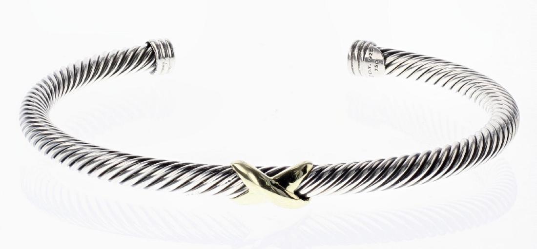 David Yurman Sterling Silver & 18K Gold Cable Classic (1 of 2)