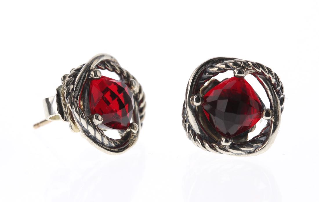 David Yurman Sterling Silver Vintage Red Garnett (1 of 2)