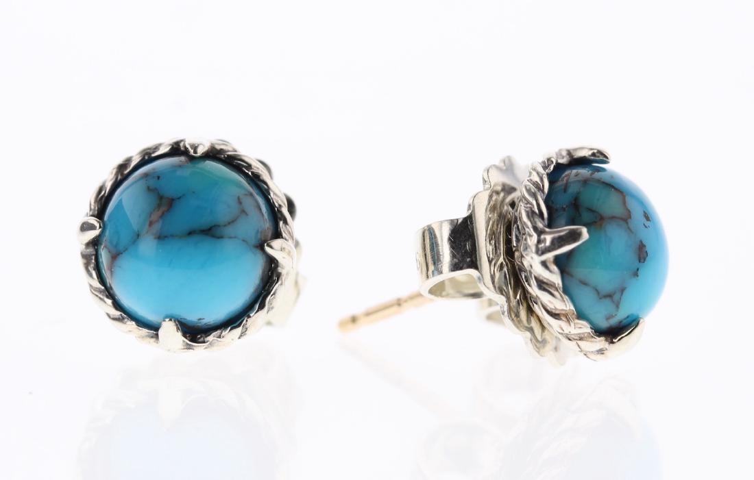 David Yurman Sterling Silver Turquoise Chatelaine (1 of 2)