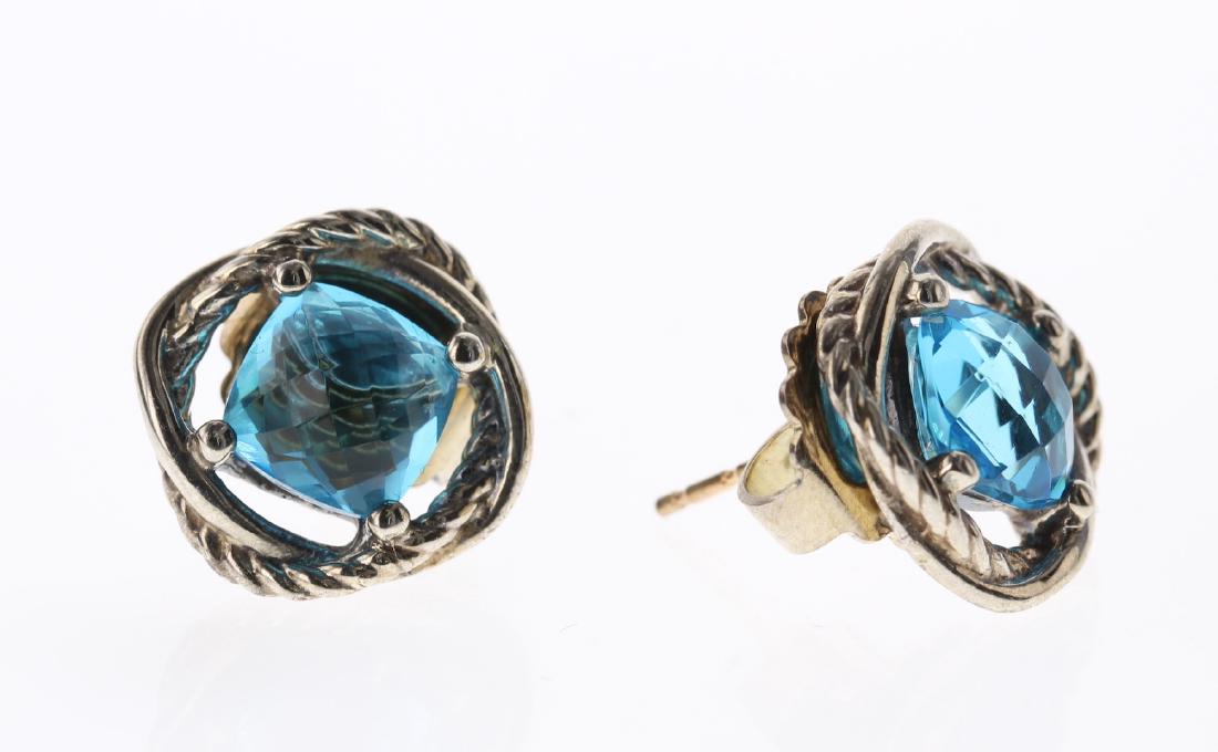 David Yurman Sterling Silver Vintage Blue Topaz (1 of 2)