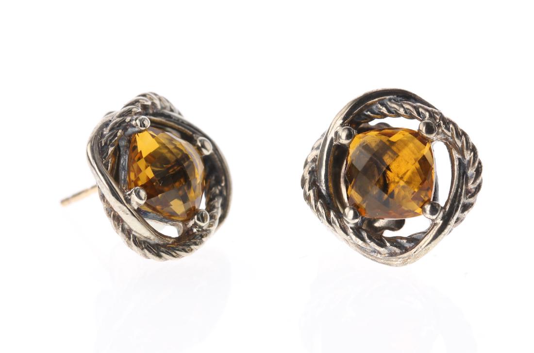David Yurman Sterling Silver Vintage Citrine Infinity (1 of 2)