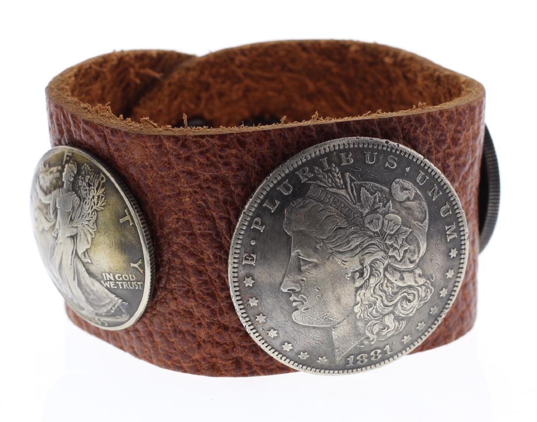 Sterling Silver Genuine Morgan Dollar & Standing (1 of 2)