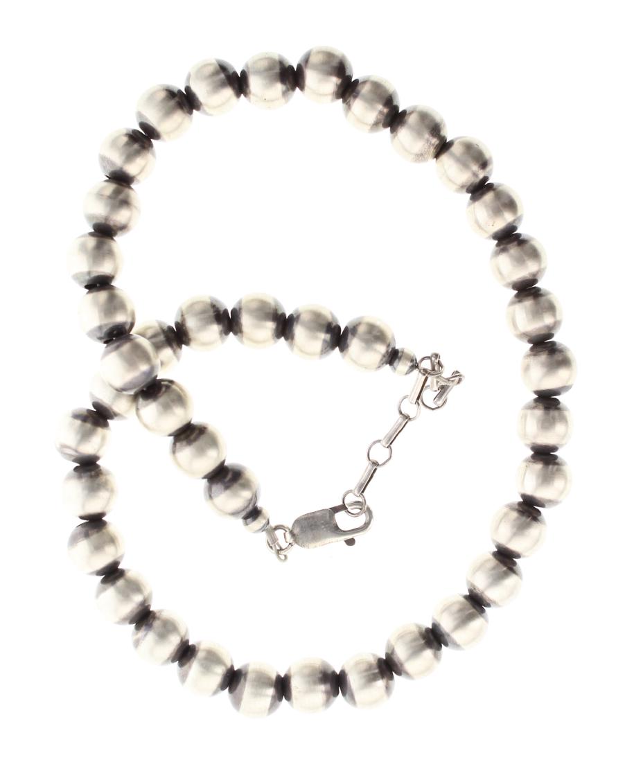 Sterling Silver Oxidized Beads Necklace (1 of 2)