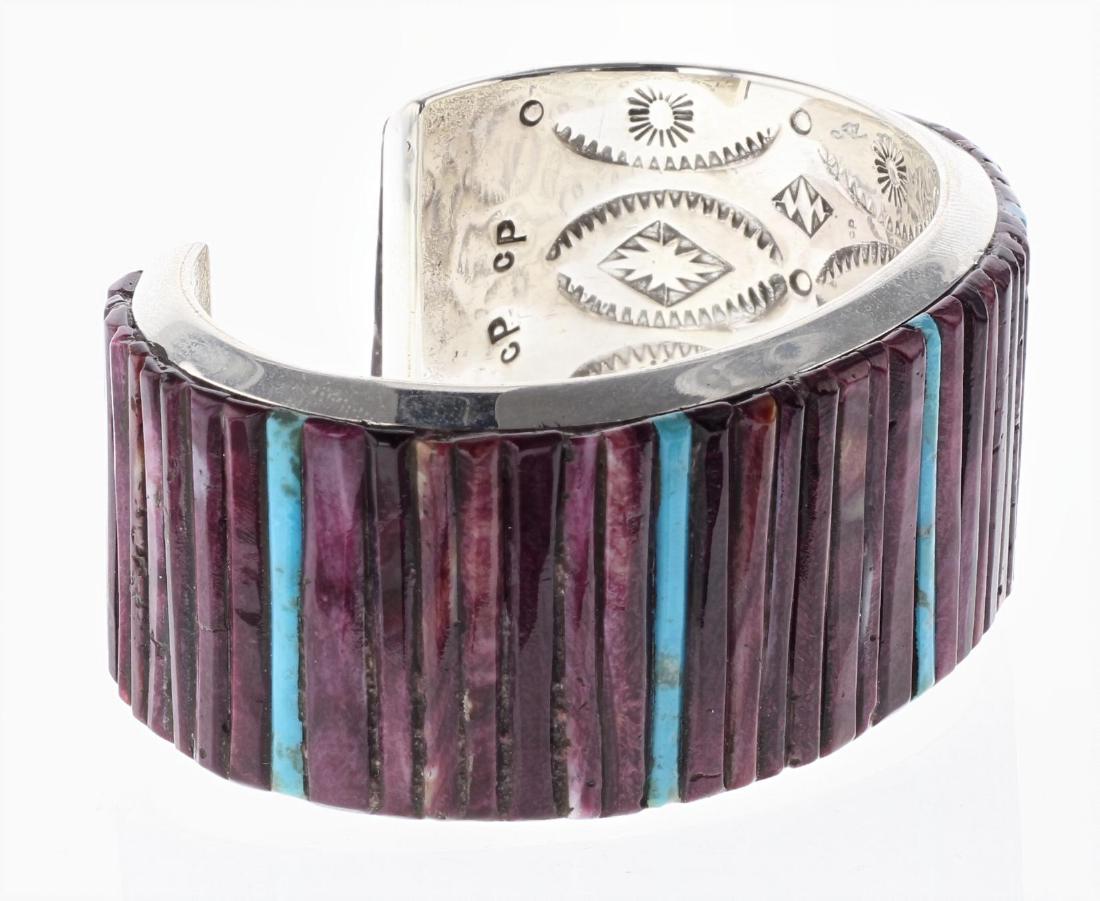 Sterling Silver Genuine Purple Spiny Oyster & Turquoise (1 of 3)