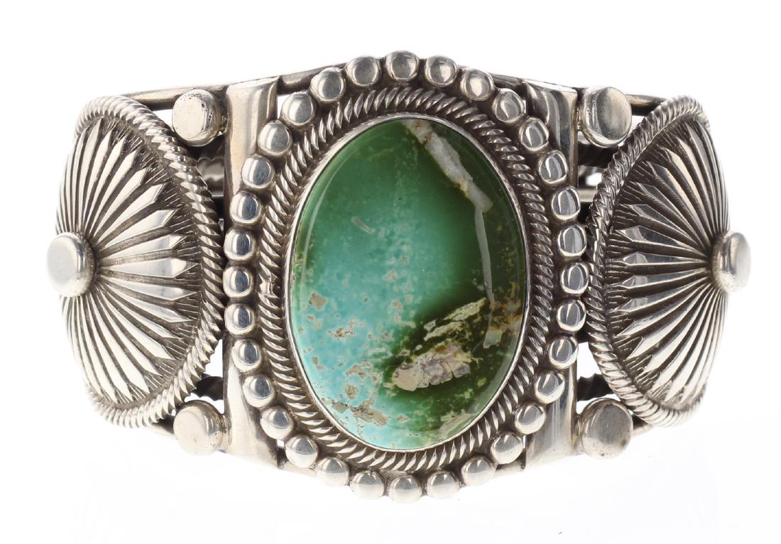 Sterling Silver Genuine Kingman Turquoise Masterpiece (1 of 3)