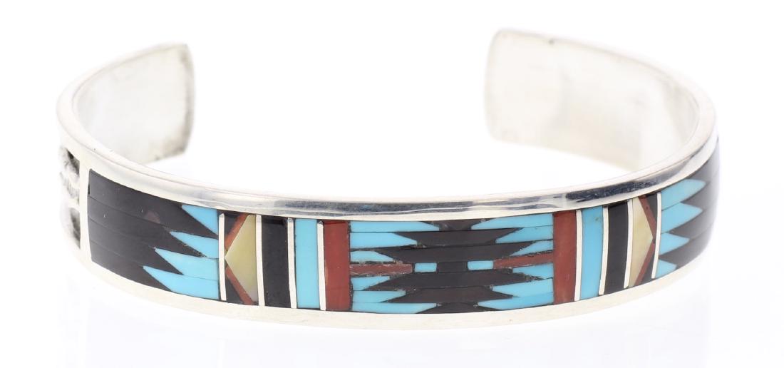 Multi Stone Inlay 90's Bracelet (1 of 3)