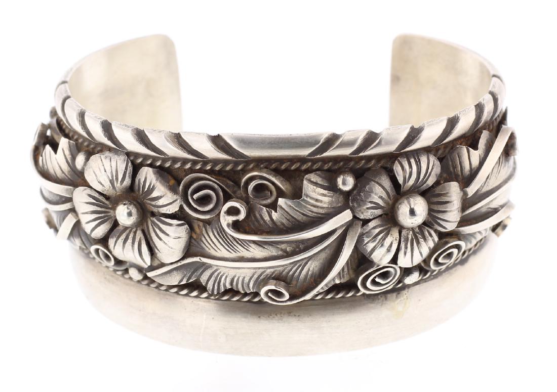 Vintage Flower & Leaf Bracelet (1 of 3)