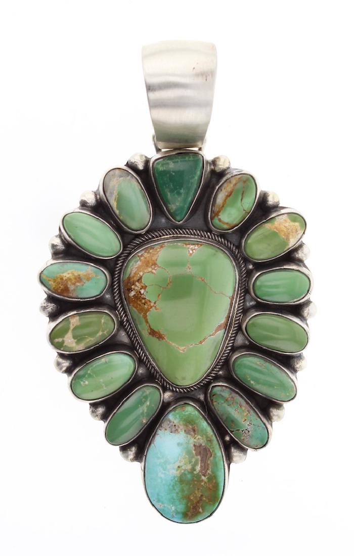 Raymond Beard Contemporary Royston Turquoise Pendant (1 of 2)