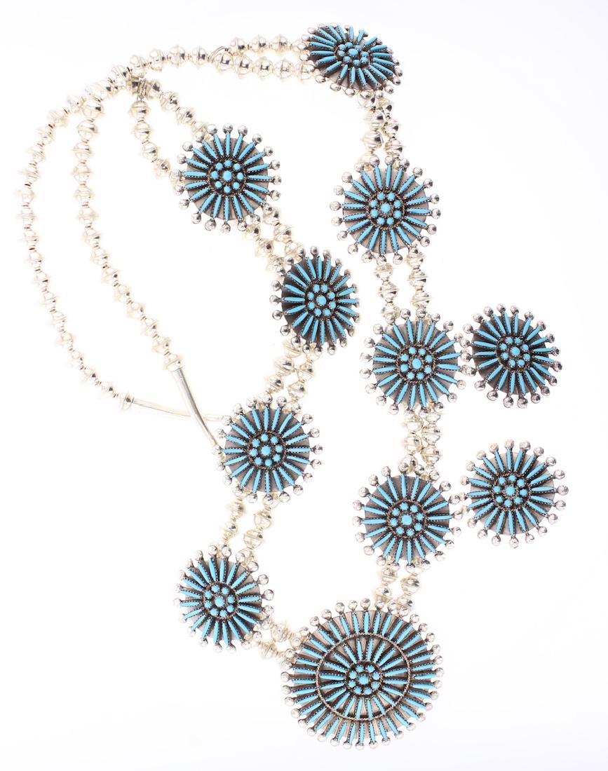 Sleeping Beauty Turquoise Needlepoint Masterpiece (1 of 2)