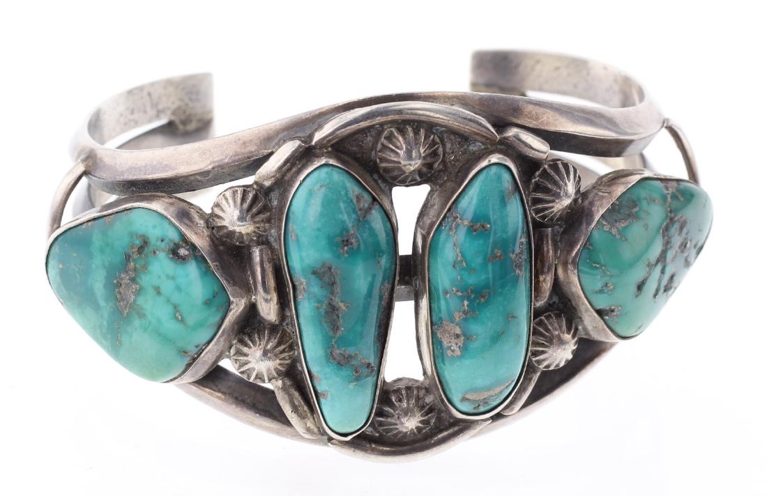 Vintage Old Pawn Turquoise Bracelet (1 of 3)