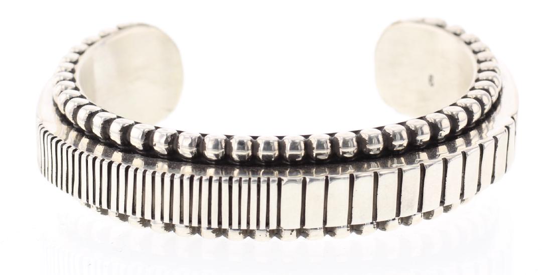 Johnathan Nez Heavy Stamp Contemporary Bracelet (1 of 3)