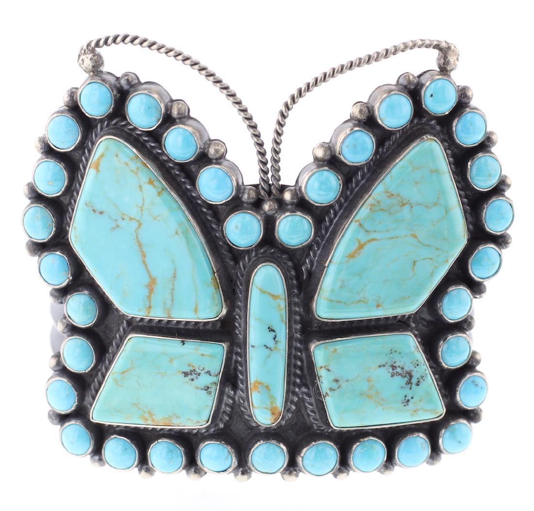 Contemporary Turquoise Butterfly Bracelet (1 of 3)