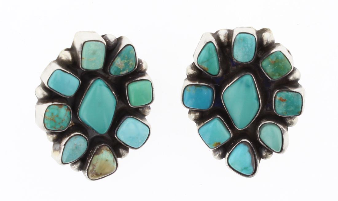 Ella Peters Kingman Turquoise Post Earrings (1 of 2)