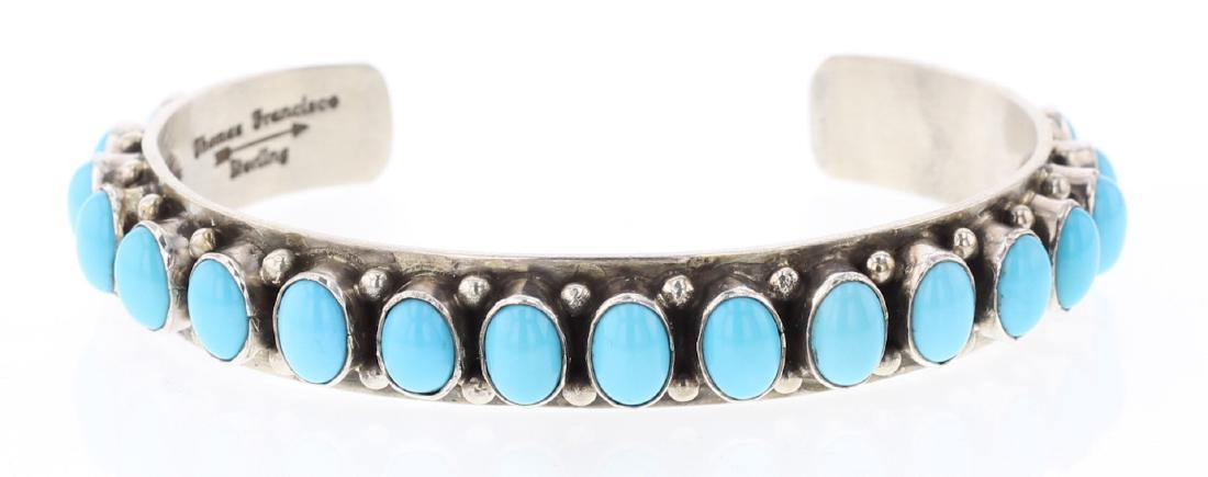 Thomas Francisco Sleeping Beauty Turquoise Row Bracelet (1 of 3)