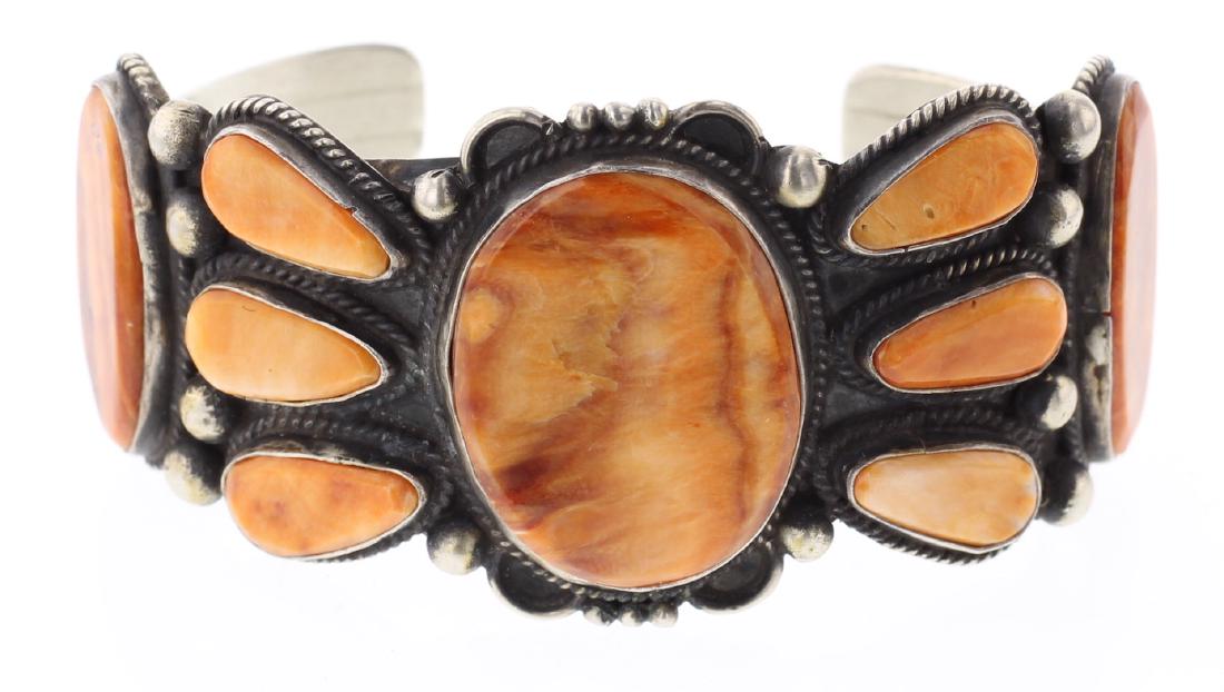 Spiny Oyster Large Stone Bracelet (1 of 4)