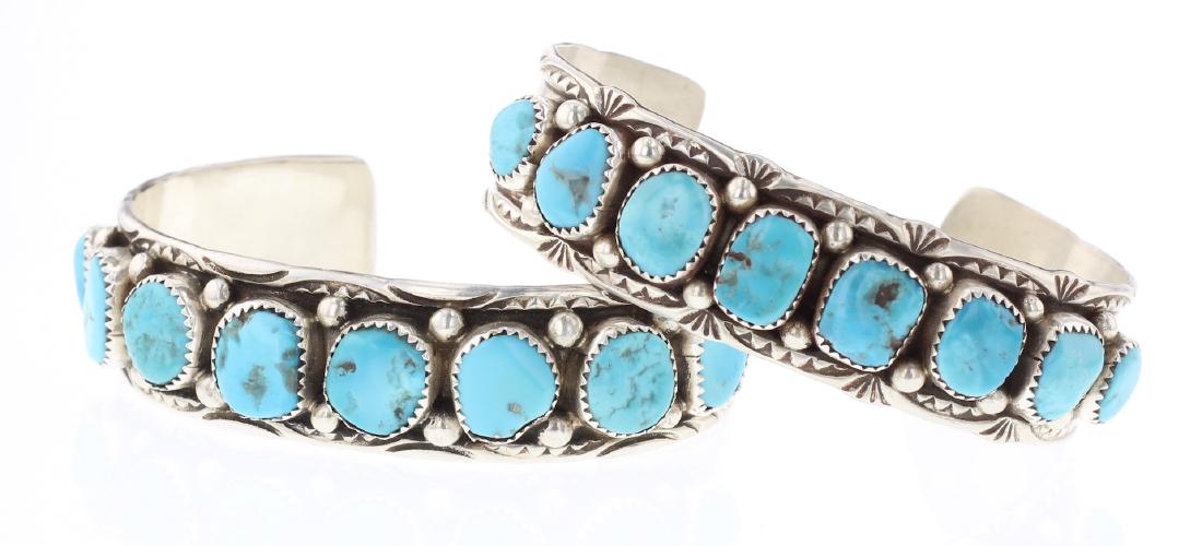 Turquoise Vintage Bracelet Set of 2 (1 of 3)