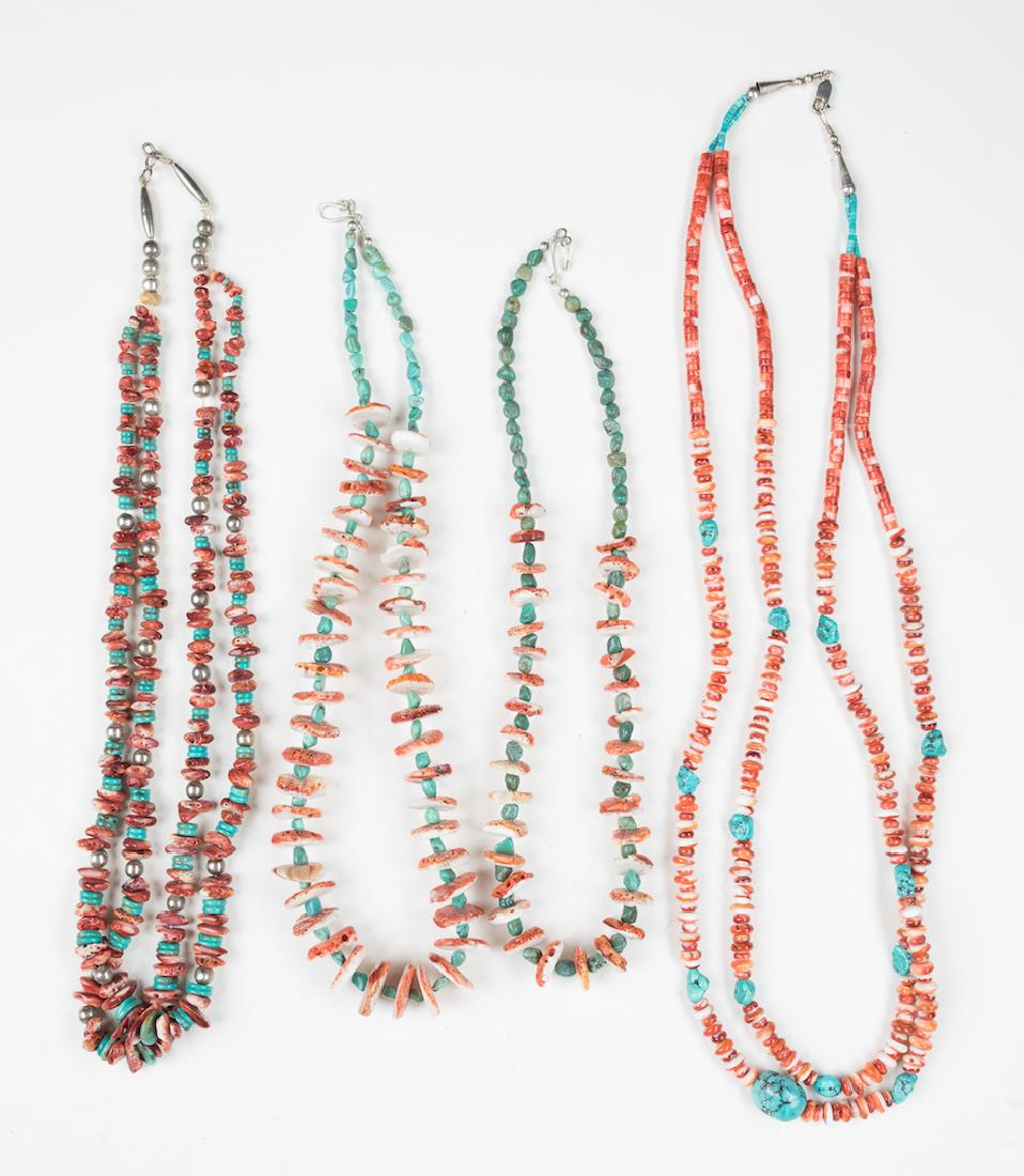 Spiny Oyster Vintage Multi Strand Necklace Lot of 4 (1 of 2)