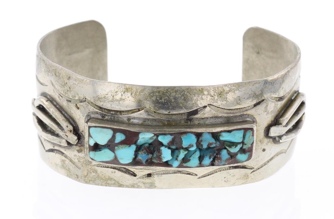 Turquoise Vintage Old Pawn Bracelet (1 of 3)