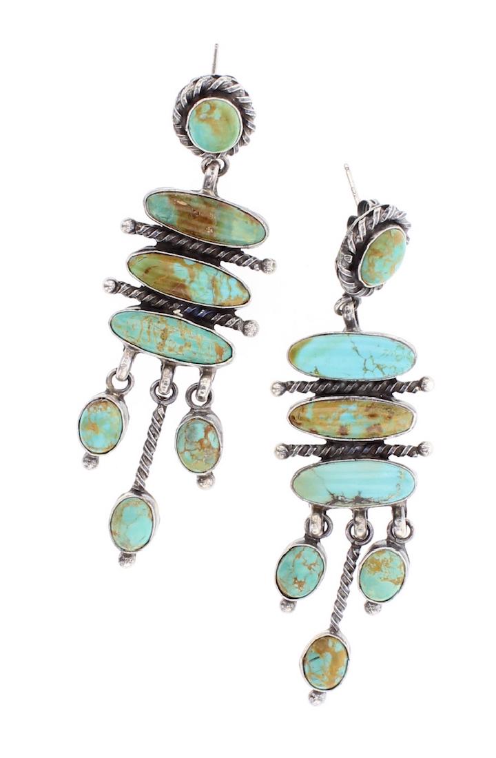 Kingman Turquoise Vintage Post Earrings (1 of 2)