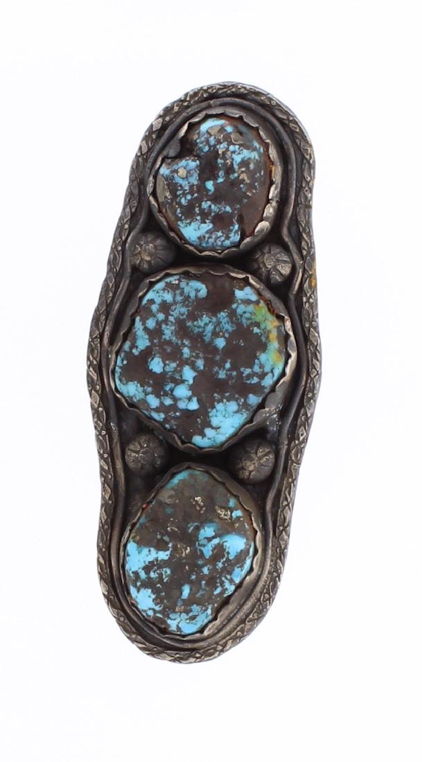 Vintage Turquoise Row Ring (1 of 2)