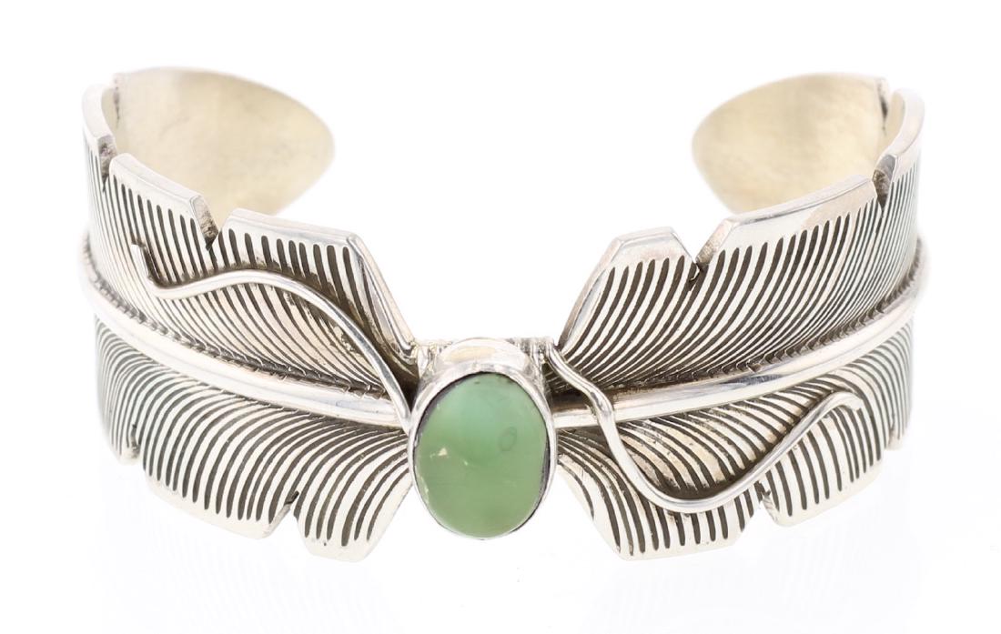 Genuine Turquoise Feather Bracelet (1 of 3)