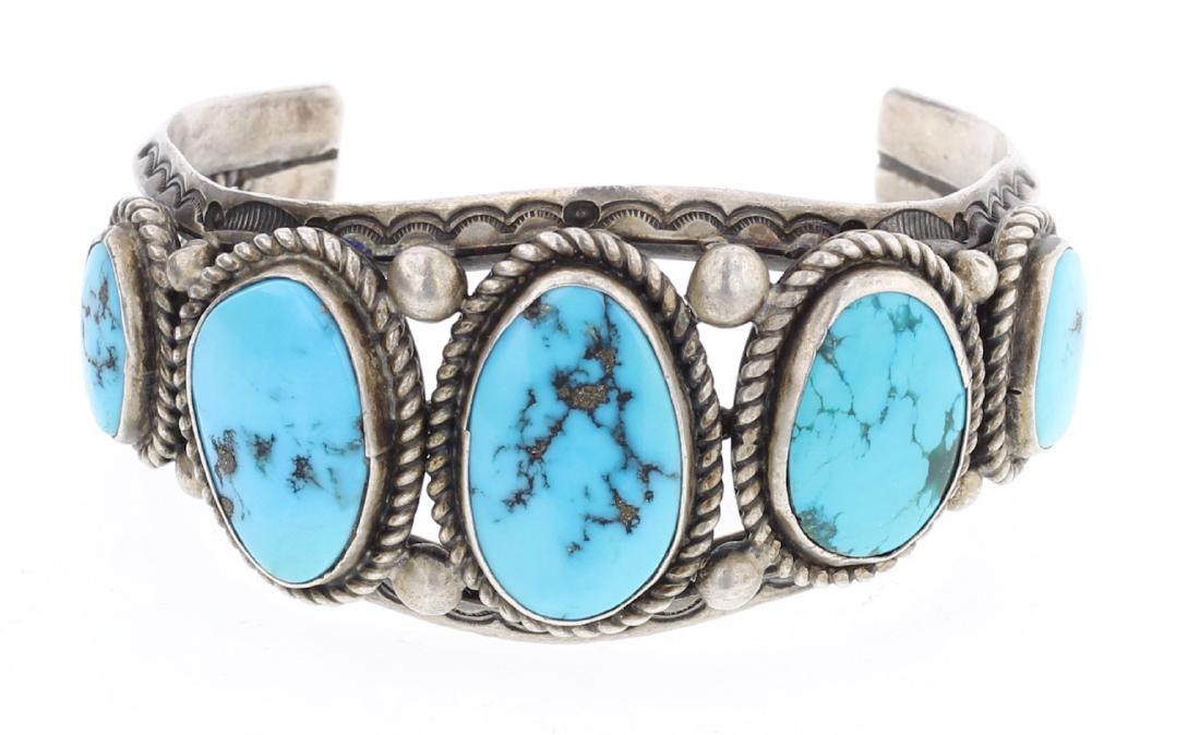 Harrison Jim Vintage 1970s Old Pawn Turquoise Row (1 of 3)