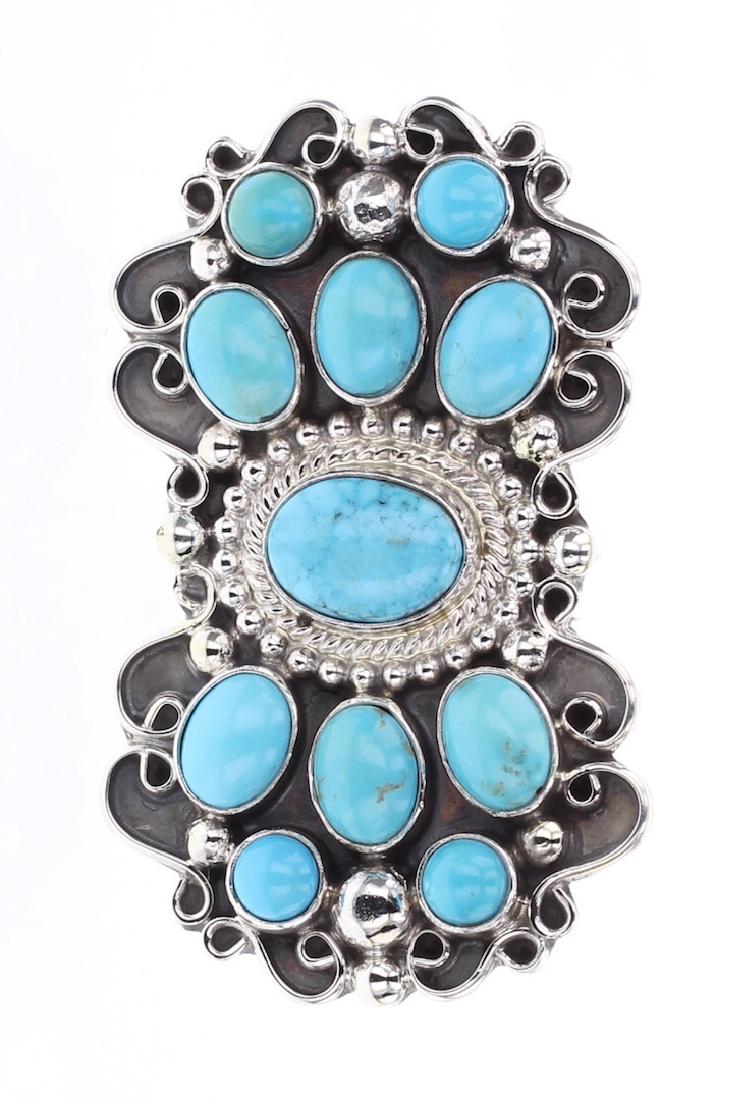Kathleen Chavez Contemporary Kingman Turquoise Ring (1 of 3)