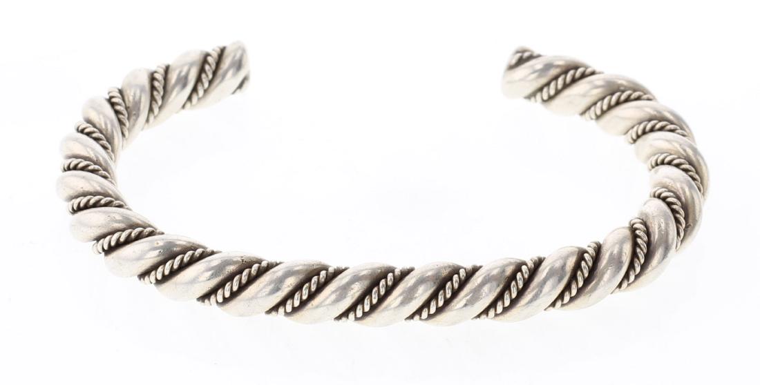 Vintage Twist Wire Cuff Bracelet (1 of 3)