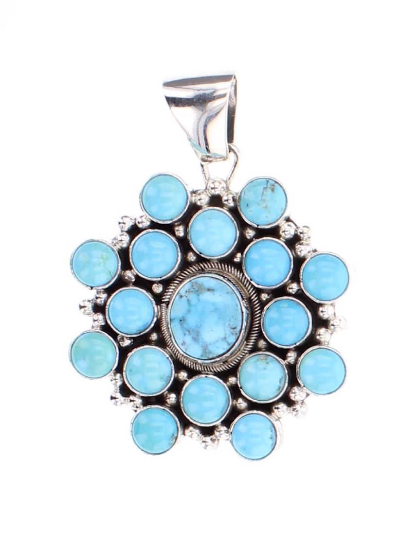 Eleanor Largo Contemporary Kingman Turquoise Pendant (1 of 2)