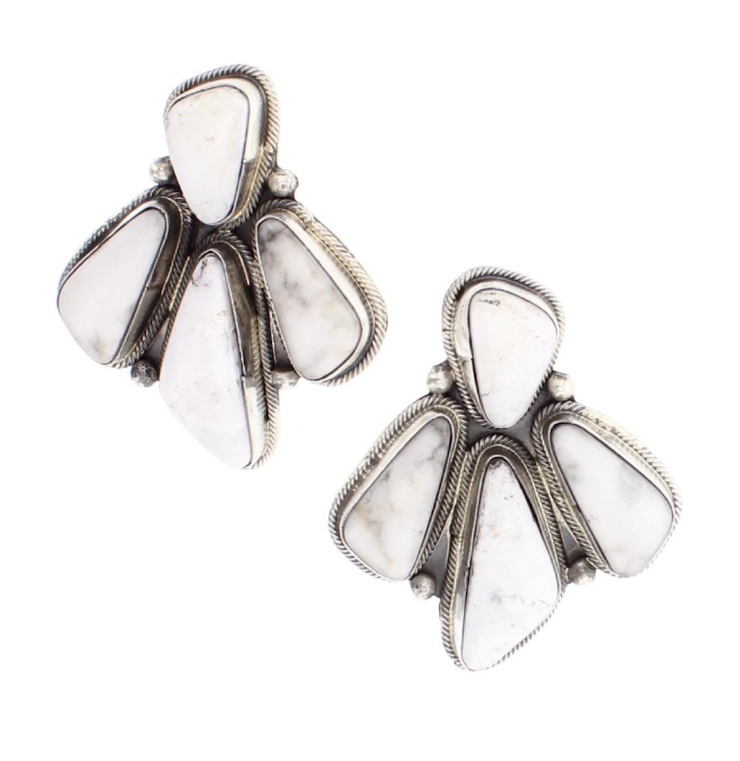 White Buffalo Post Earrings (1 of 2)