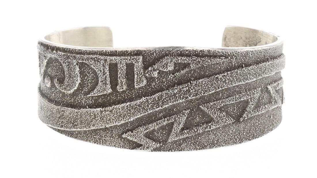 Tufa Cast Aztec Design Bracelet (1 of 3)