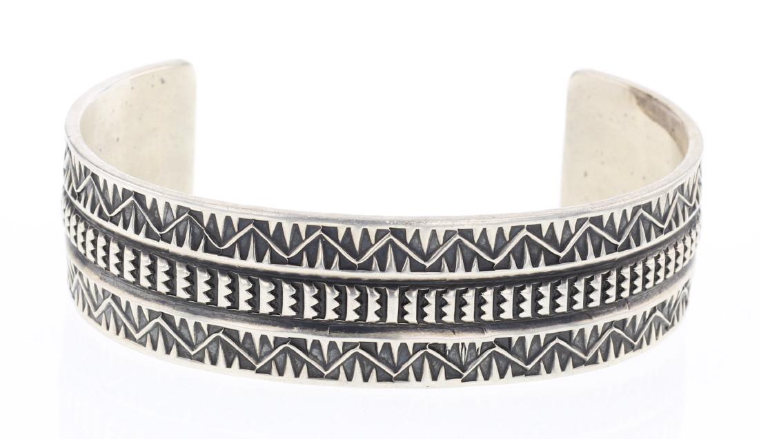 Sunshine Reeves Overlay Heavy Stamp Bracelet (1 of 3)