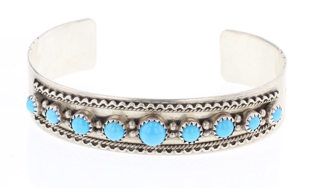 Sleeping Beauty Turquoise Cuff Bracelet (1 of 3)
