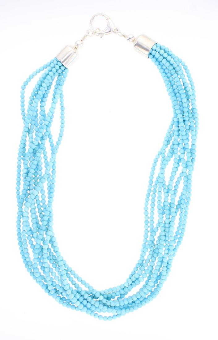 Sleeping Beauty Turquoise Multi Strand Necklace (1 of 2)
