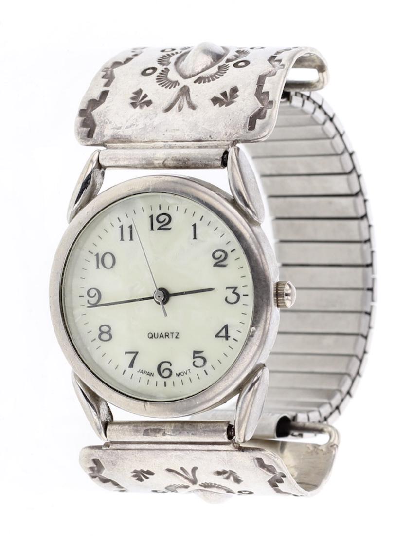 Vintage Stamp Watch Bracelet