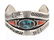 Leonard Hoskie Bisbee Turquoise & Coral Vintage Overlay