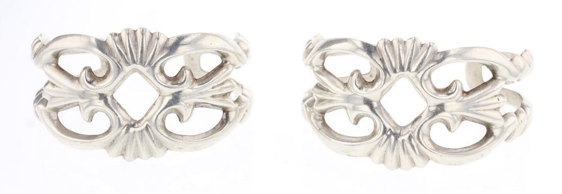 Vintage Sand Cast Cuff Bracelet Set of 2 (1 of 3)