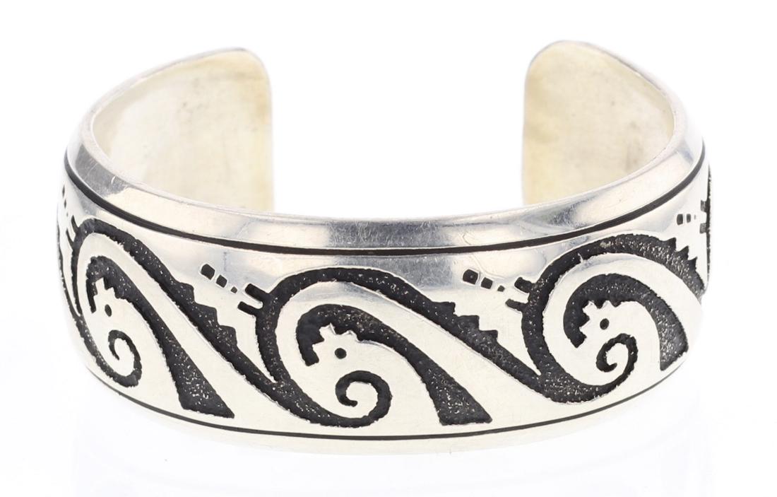 Tommy Singer Vintage Overlay Cuff Bracelet (1 of 3)