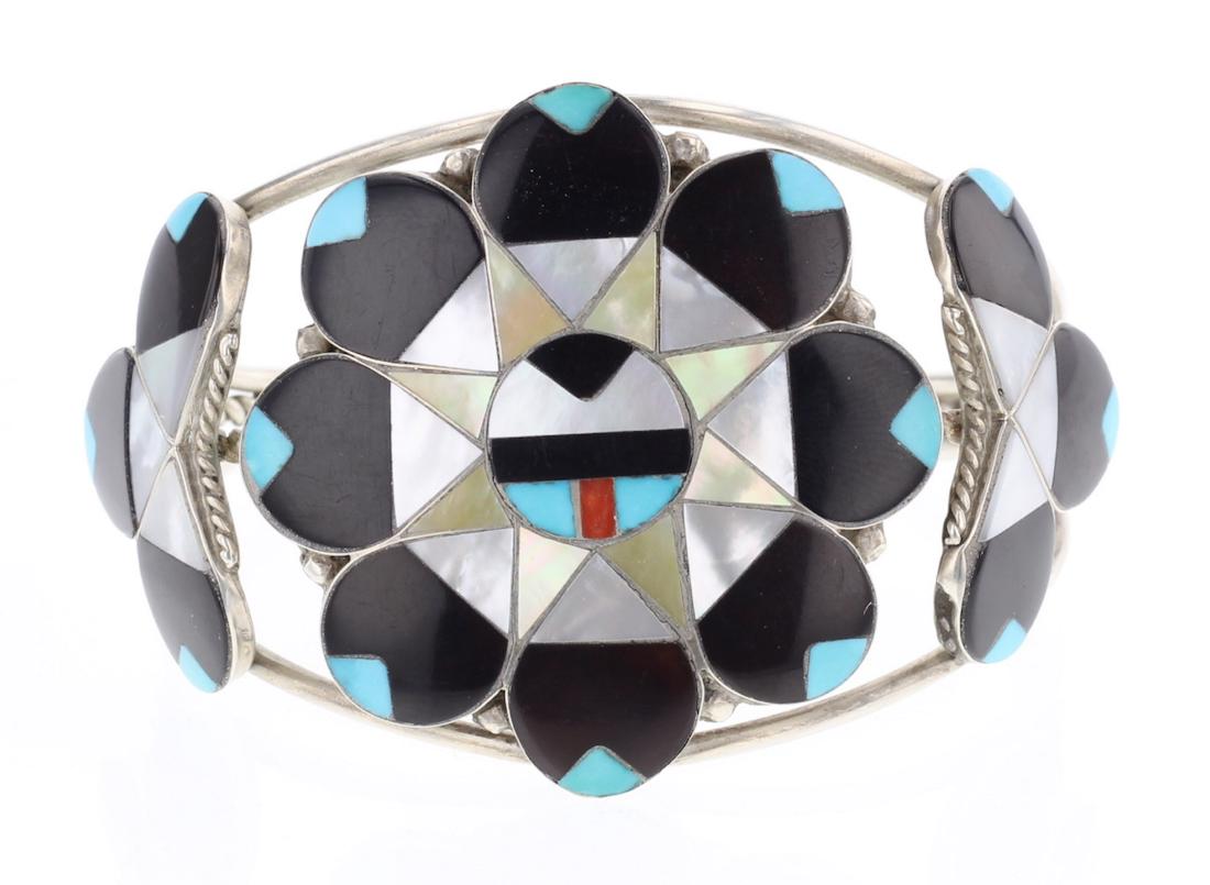 AD Ishta Zuni Multi Stone Sun face Bracelet (1 of 3)