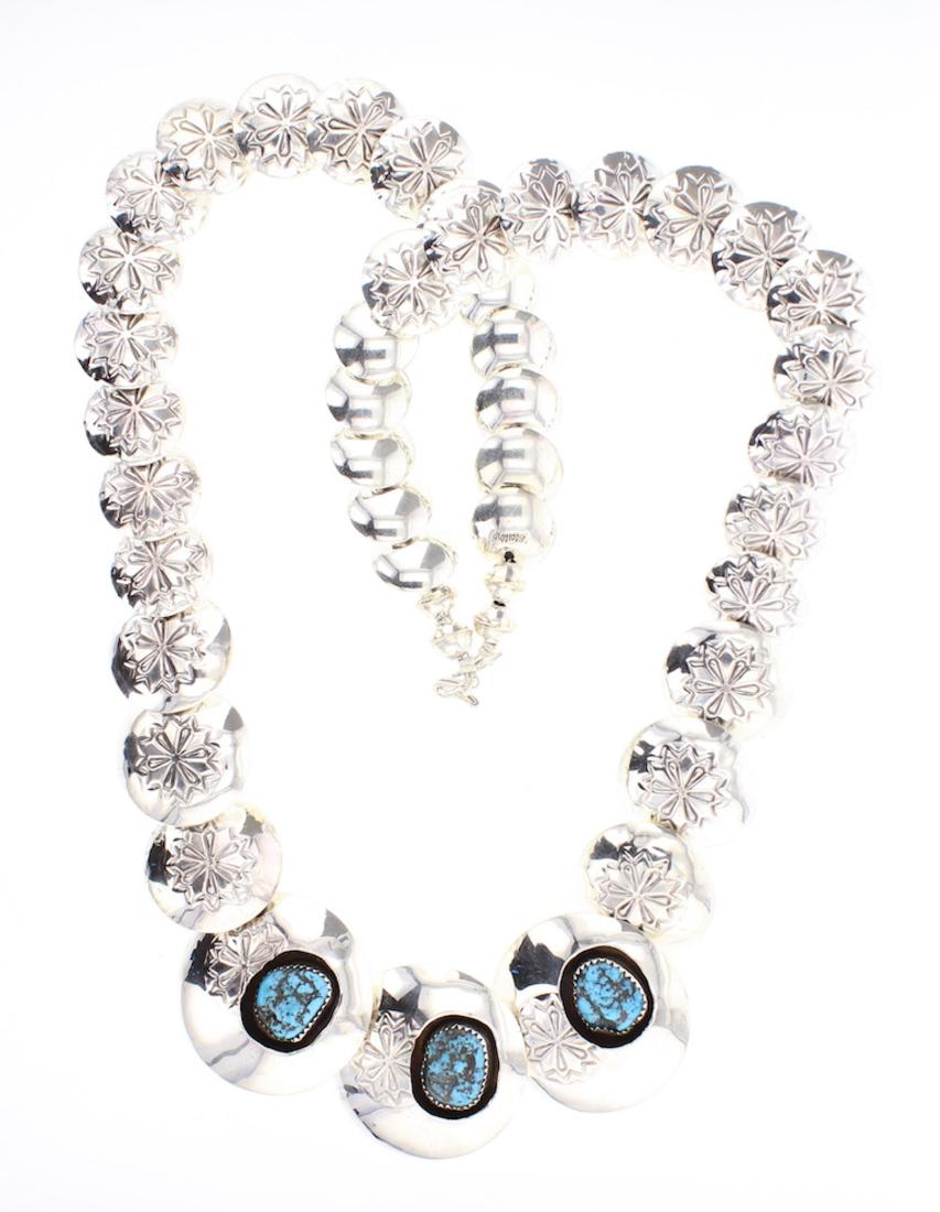 Turquoise Contemporary Double Sided Hand Made Disc (1 of 2)