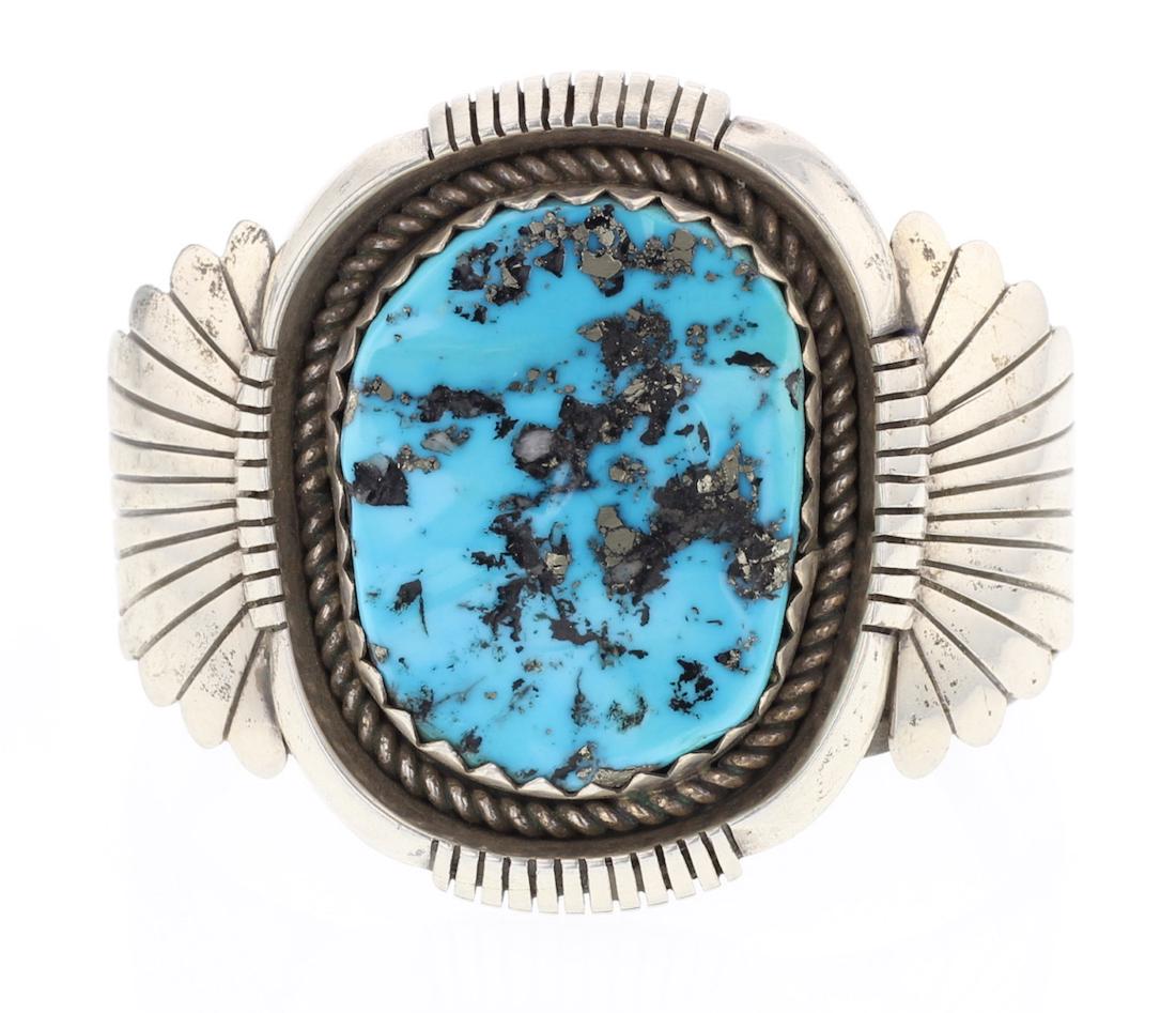 Old Pawn Sleeping Beauty Nugget Large Stone Turquoise (1 of 3)