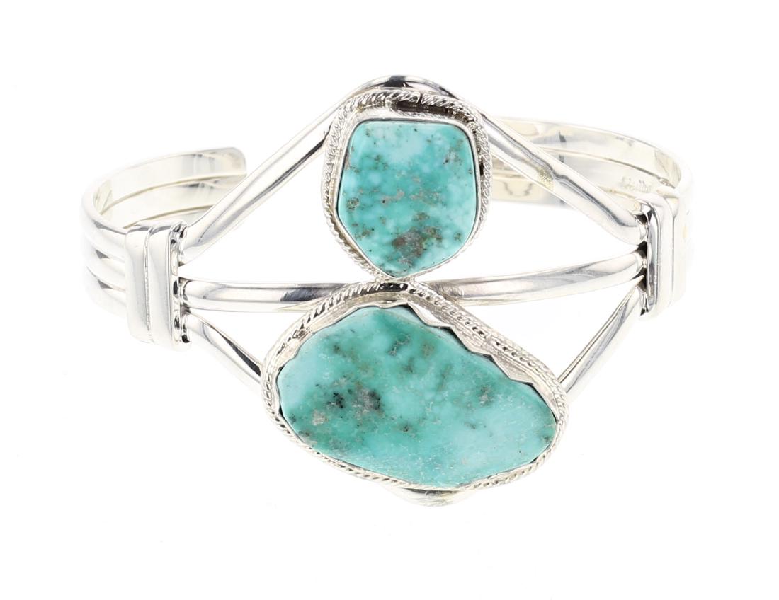 TY Turquoise Contemporary Cuff Bracelet (1 of 3)
