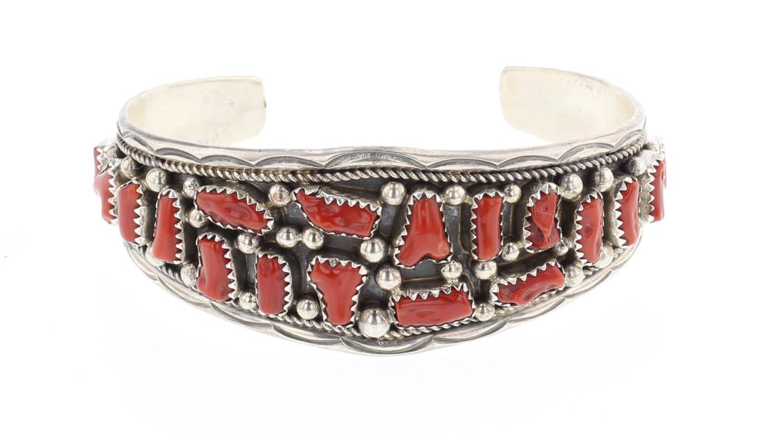 Irvin Chee Free form Coral Vintage Cuff Bracelet (1 of 3)