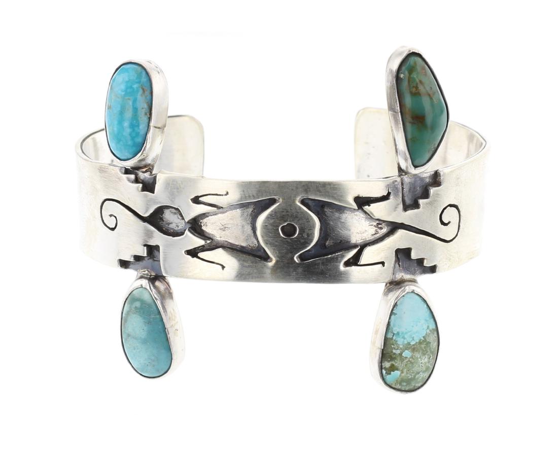 JB Vintage Turquoise Cuff Bracelet (1 of 3)